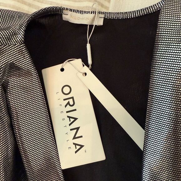 NWT Venti6 THE METALLIC TWIST FRONT DRESS-P19 - Picture 6 of 9